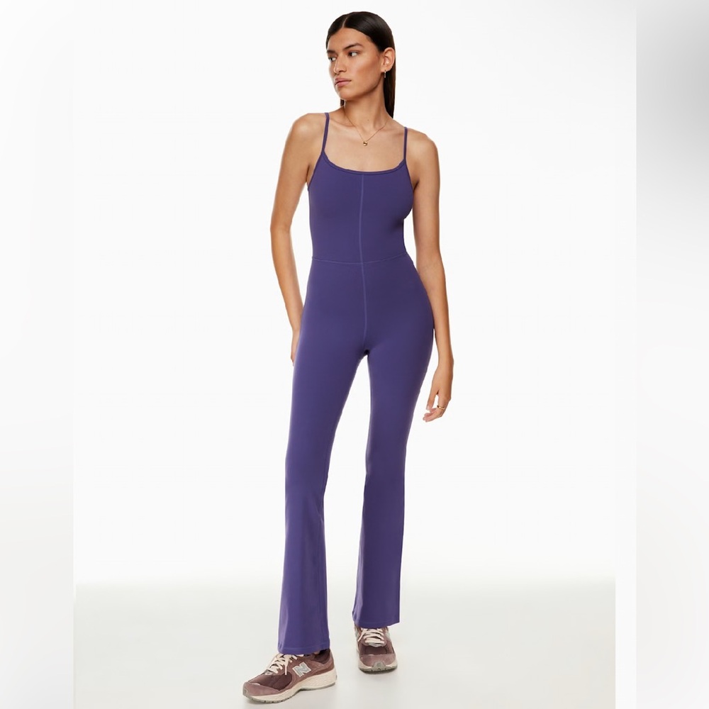 Wilfred Free Divinity Kick Flare Jumpsuit Purple Size Small